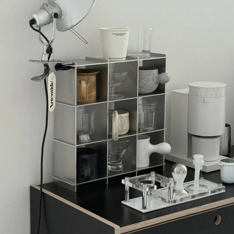 Kitchen Appliances Rack - Minimalistisches Aluminium-Legierung Tassenregal für die Arbeitsplatte,