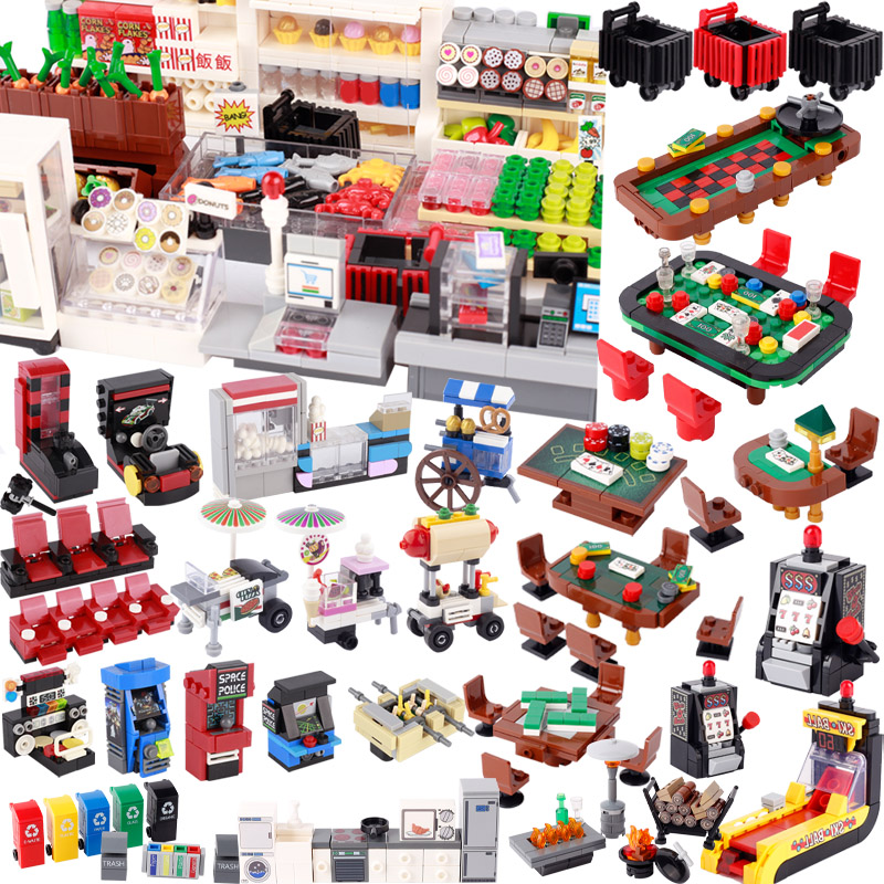 Kitchen Appliances For Gift - Stadt Street View Szene Bausteine Möbel