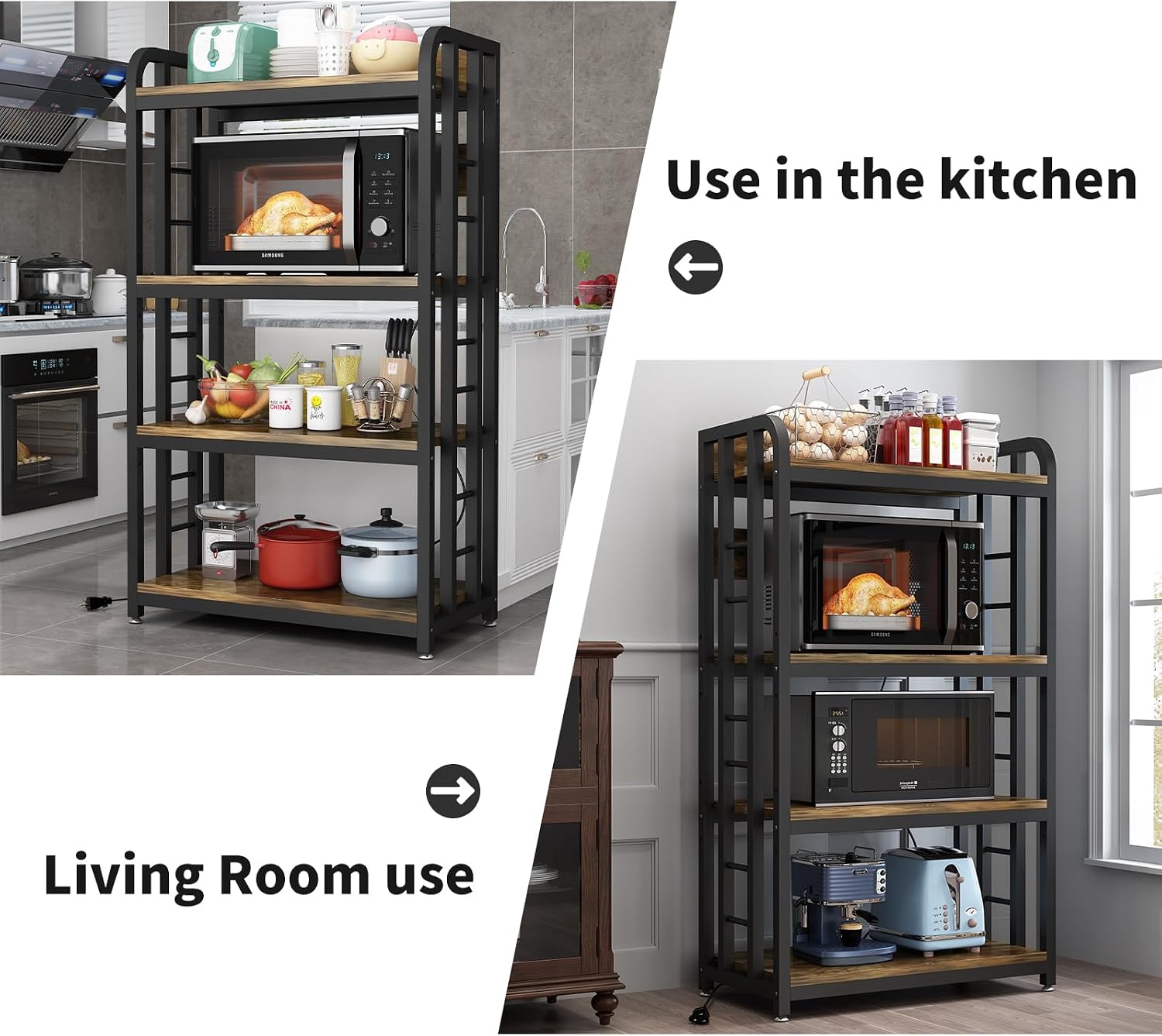 4-stöckiges Küchenregal mit St – Kitchen Appliances Countertop Bewertung und Preis