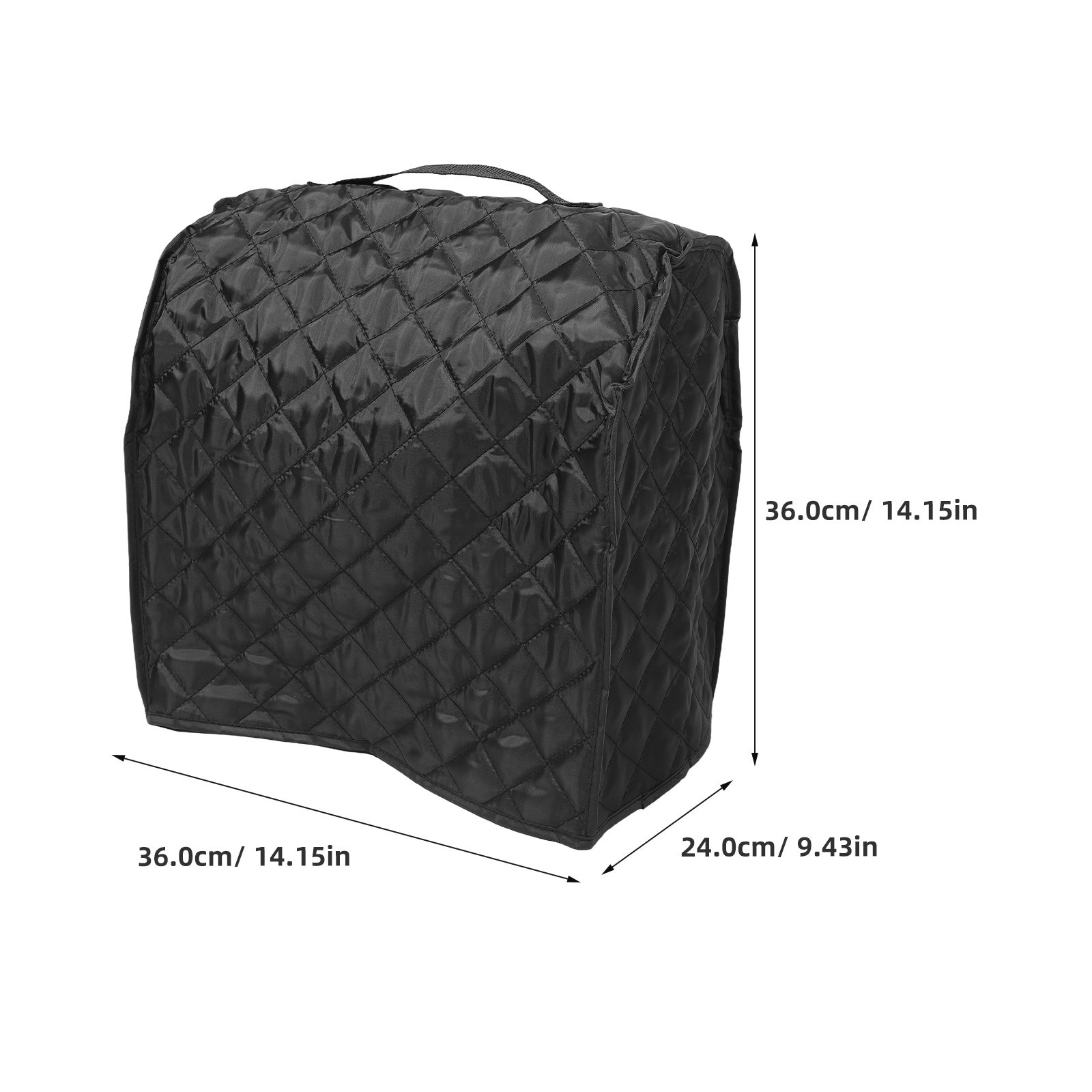 Schwarze Staubschutzhülle für  – Kitchen Appliances Countertop Bewertung und Preis