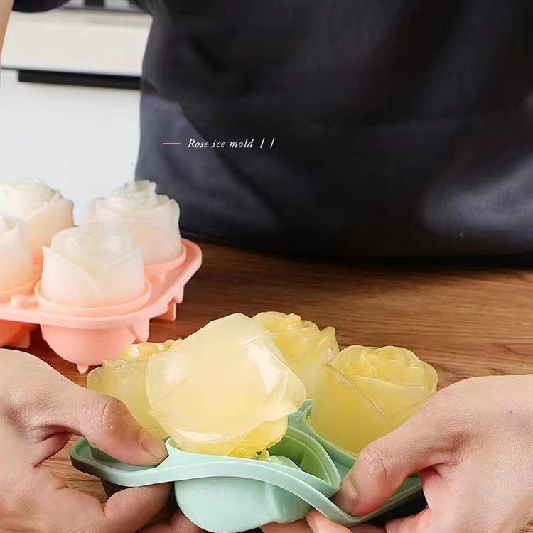 3D Rose Eis Formen 4 Löcher Ei – Kitchen Appliances Rack Bewertung und Preis